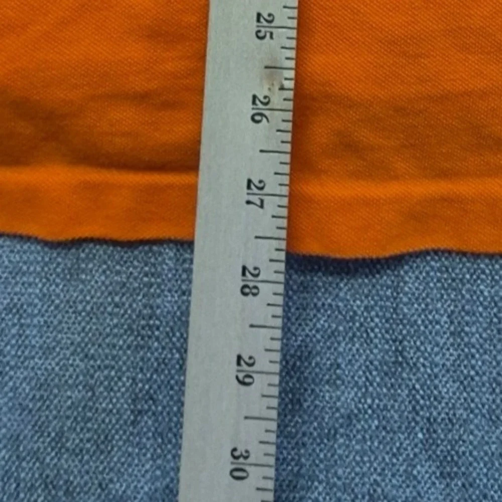 Polo Ralph Lauren mens orange polo shirt Big 3X pullover green pony logo Cotton